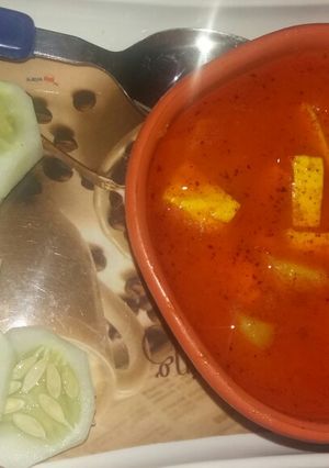 A picture of Aloo paneer ki sabzi.