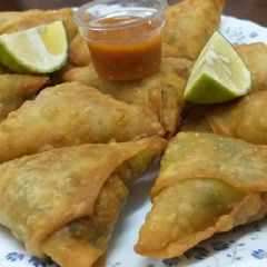 A picture of Vegetable Samosas# authors marathon.