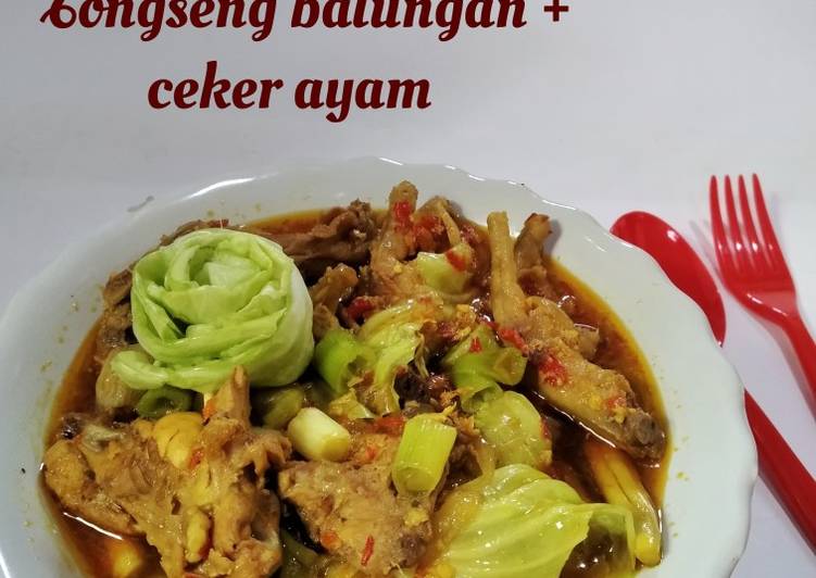 Resep Baru <em>Tongseng balungan + ceker ayam</em> Ala Rumahan