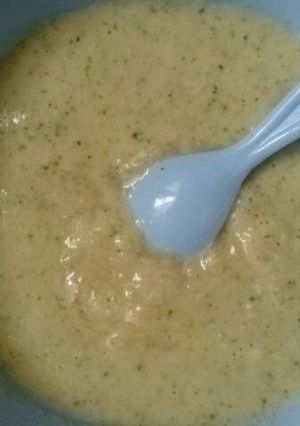 Foto resep Bubur Nasi + Brokoli + Tempe + Oyong (MPASI)