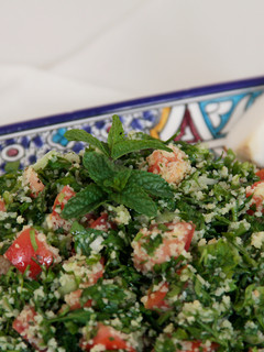 Una foto de Tabulé. Ensalada de perejil y trigo bulgur
