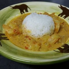 A picture of Spicy Shrimps in Coconut Milk.