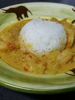 A picture of Spicy Shrimps in Coconut Milk.
