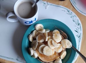 Una foto de Hot cakes de harina de avena Quaker