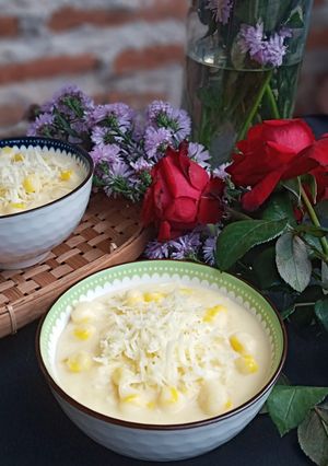 Foto resep Bubur Jagung Susu Keju