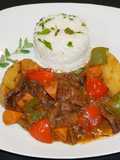 Beef Stew with Cabernet and Peppers