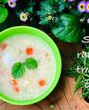 Ăn dặm- súp rau củ trứng cút