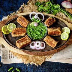 A picture of Arbi ke kebab.