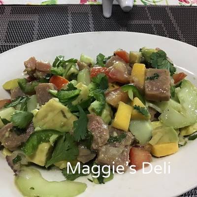 Ceviche atún fresco con mango Receta de Maggie- Cookpad