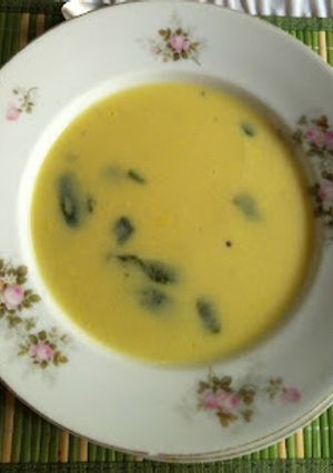 Una foto de Crema de elote