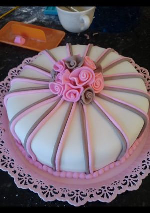Una foto de Torta de fondant