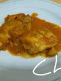 Raya en salsa de tomate