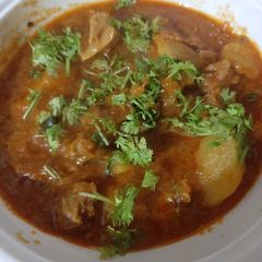 A picture of Aloo ghost gravy.