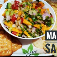 A picture of Mango salsa.