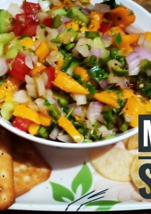 A picture of Mango salsa.