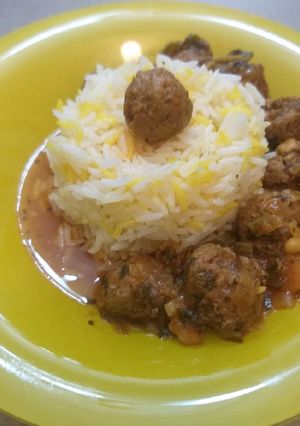 عکسی از دستور خورشت لوبیا سفید و گوشت قلقلی