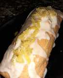 Budín de limón 🍋con cáscaras glaseadas y glasé real