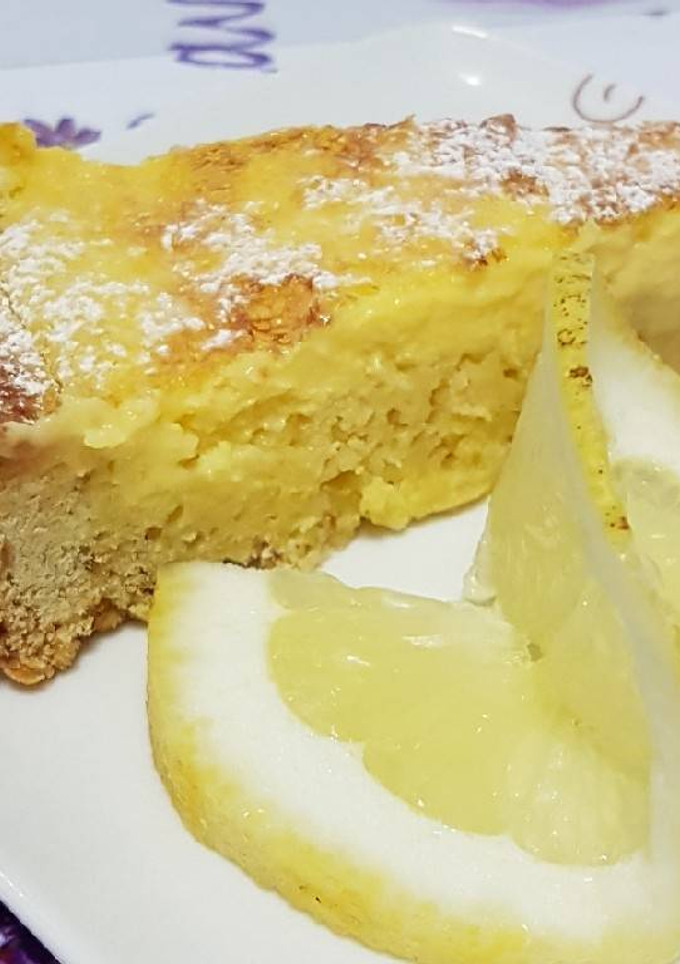Una foto de Tarta de limón y nata