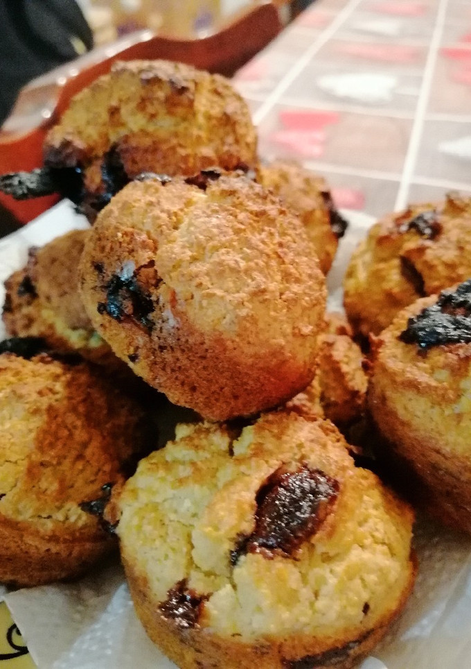 Una foto de Muffin de avena coco y chocolate