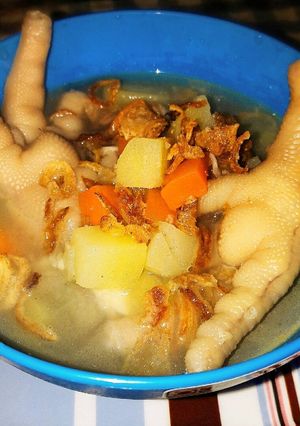 Foto resep sup ceker kayu manis
