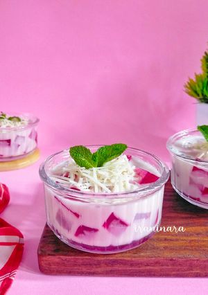Foto resep Dragon Fruit Cheese Milk