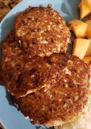 A picture of Tricia's Salmon Patties.