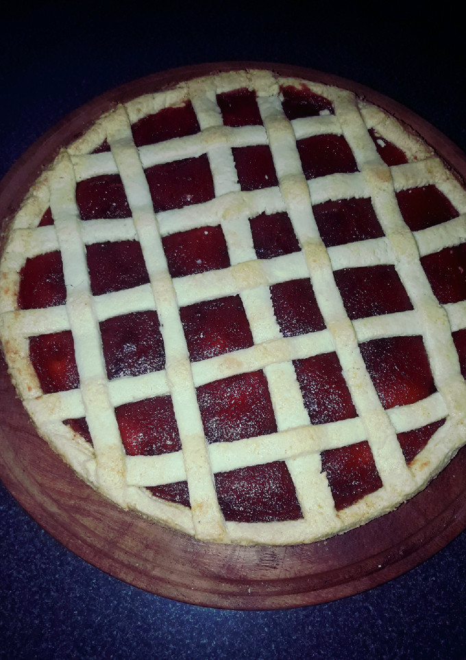 Una foto de Pastafrola de membrillo