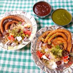 A picture of Jalebi Chat.