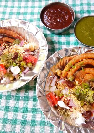 A picture of Jalebi Chat.