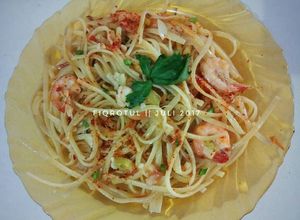 Foto resep Fettucini aglio olio