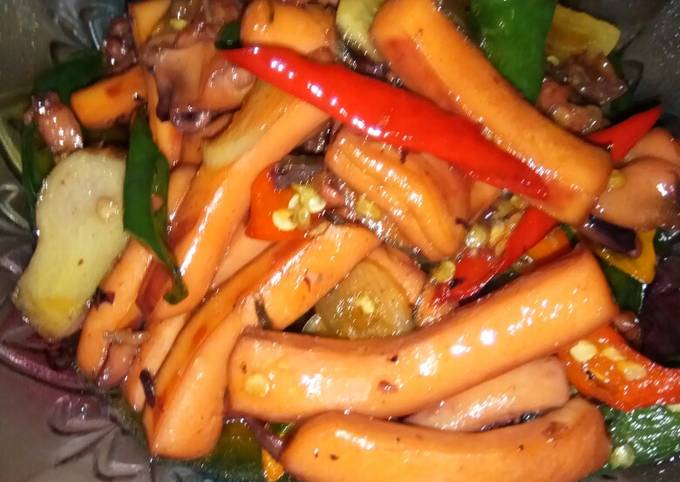 Resep Tumis Sotong/Cumi Cabe Ijo yang Enak Banget