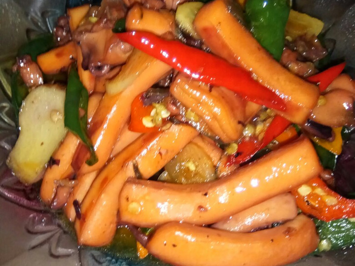 Resep Tumis Sotong/Cumi Cabe Ijo yang Enak Banget