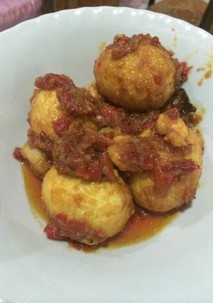 Foto resep Telur dan Udang Balado