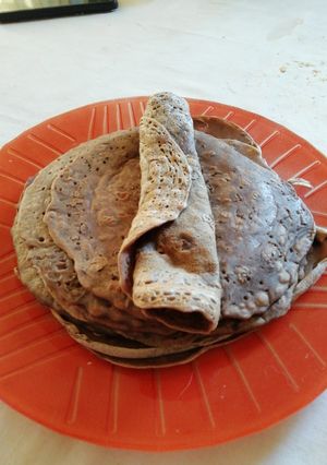 Una foto de Pancakes veganos