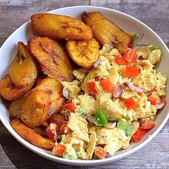 A picture of Plantain egg sauce.