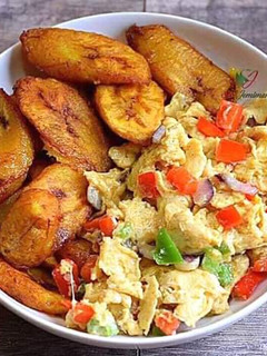A picture of Plantain egg sauce.