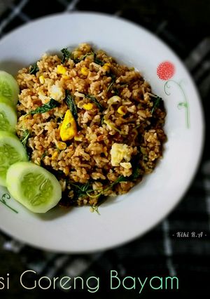 Foto resep Nasi Goreng Bayam