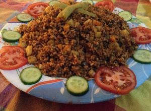 صورة لوصفة طريقة عمل أرز بالخضار