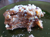 Tarta de coco y dulce de leche