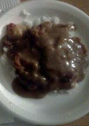 A picture of Shrimp Egg Fu Yung.