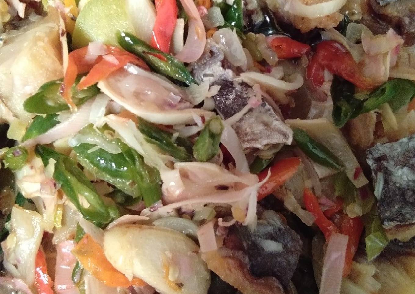 Asin jambal tumis kecombrang
