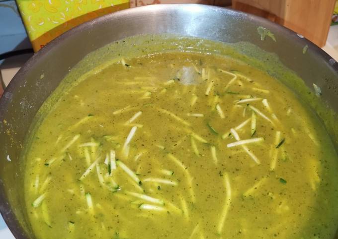 Recette Appétissante Soupe de courgettes au curry