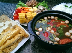 Hình của món Lẩu Thái Chay.