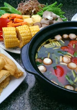 Hình của món Lẩu Thái Chay.