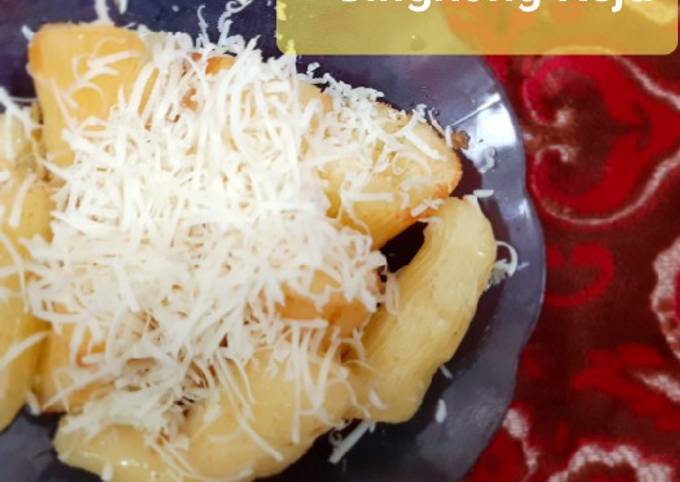 Cara Gampang Membuat Singkong keju merekah, Bisa Manjain Lidah