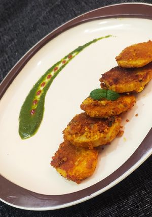 गराडू टिक्का(Garadu tikka recipe in Hindi) रेसिपी मुख्य फोटो