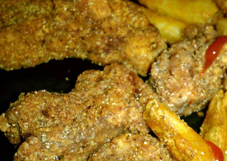 Simple Way to Make Ultimate Deep Fried Steak nuggets.