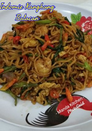 Foto resep 🌶️🌶️ Indomie Kangkung Balacan 🌶️🌶️