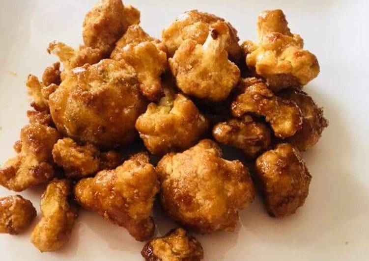 Honey garlic cauliflower