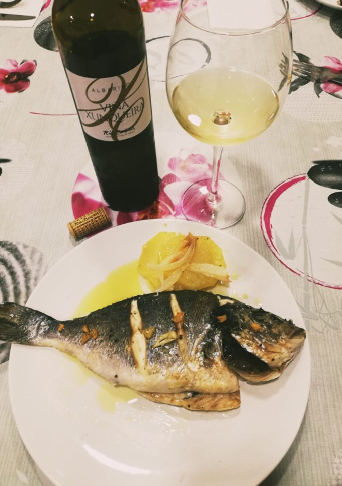 Una foto de Dorada al horno